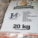 areias ensacadas 20 kg Vicente de Carvalho